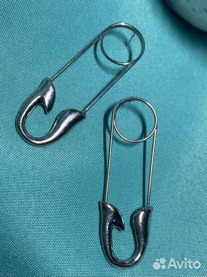 Серьги скрепки