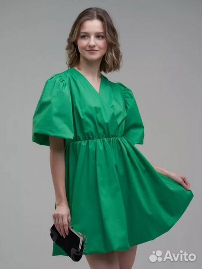 Платье женское летнее с объемными рукавами