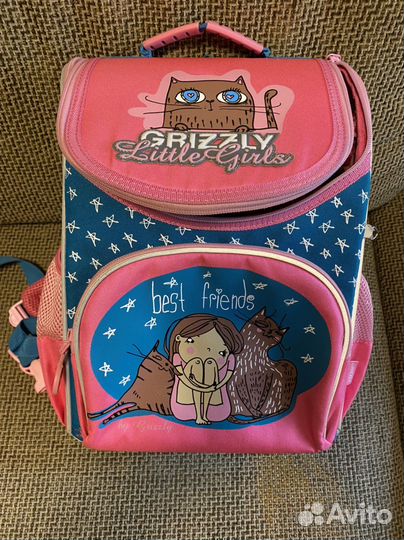 Рюкзак школьный для девочки grizzly