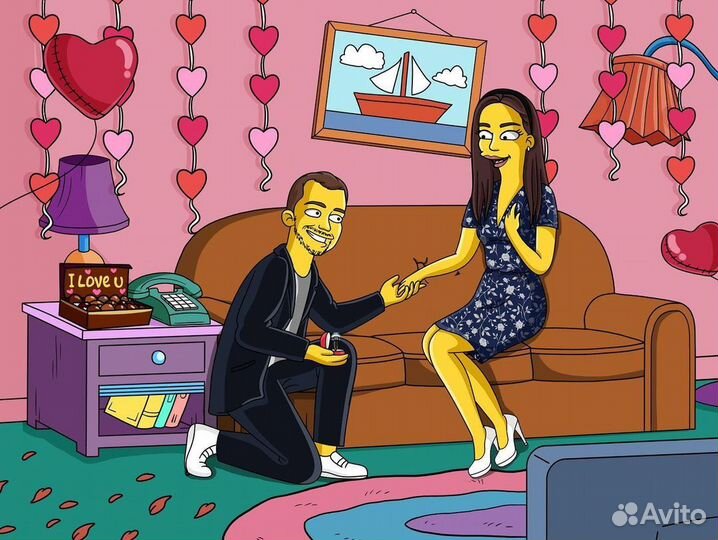 Портрет в стиле Симпсонов, Рика и Морти