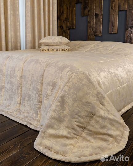 Покрывало Зарина золото новое плед на кровать