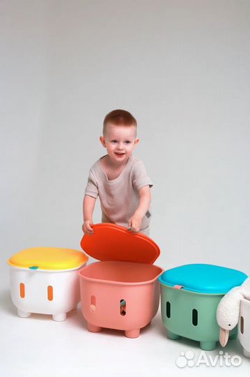 Контейнер для хранения игрушек пластиковый