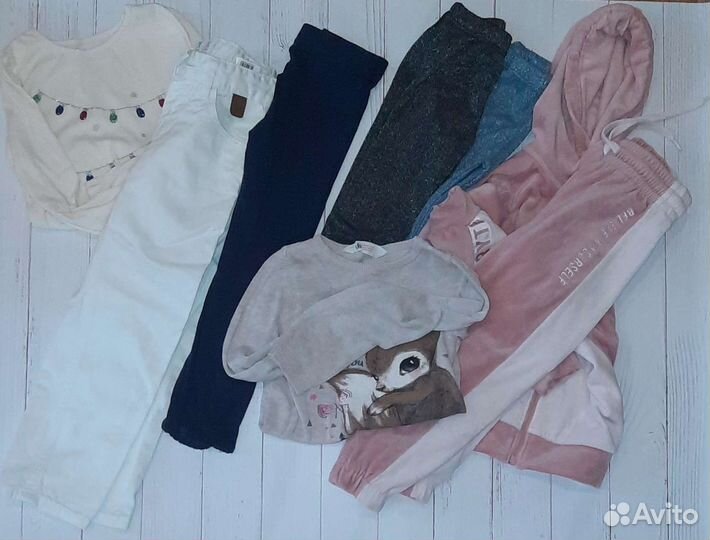 Вещи пакетом на девочку 110 116