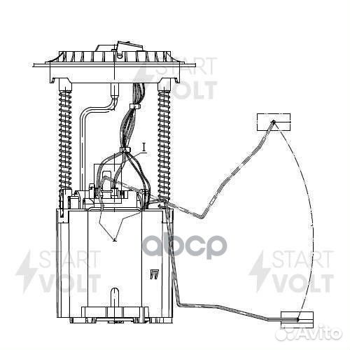 Бензонасос в сборе MB W164/X164 11- 3.5i-5.5i S