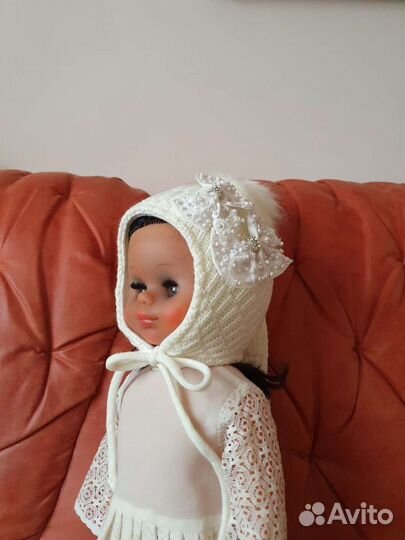 Комплект шапка 40 - 44 размера и шарфик новые