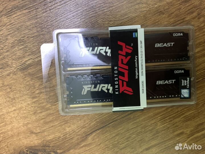 Оперативная память Kingston Fury Beast 16 gb 2x8