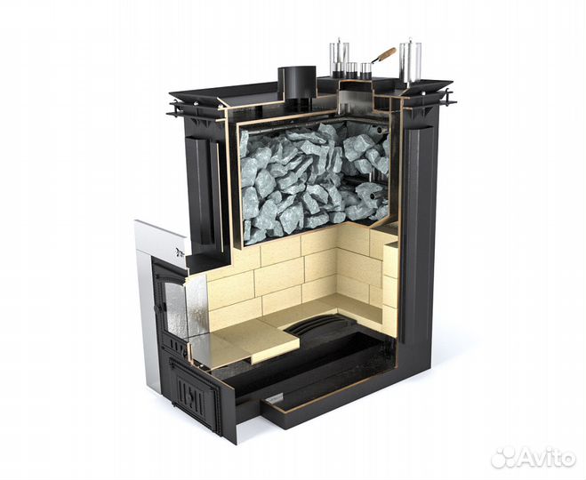 Печь изистим для коммерческой бани