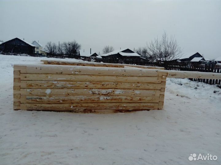 Продам сруб 7-9м рубленый фронтоны