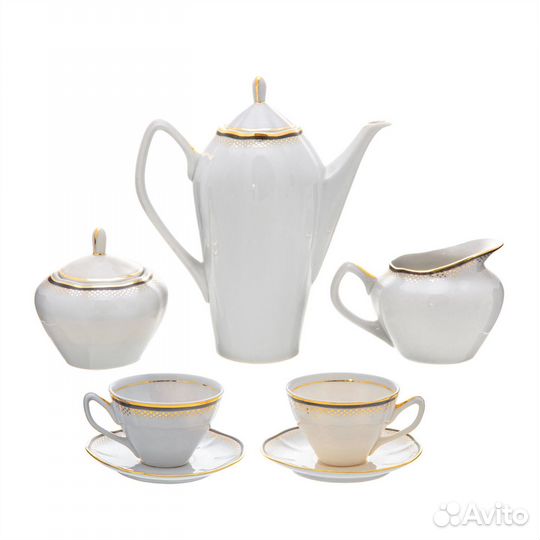 Кофейный набор тет-а-тет (7 предметов), фарфор
