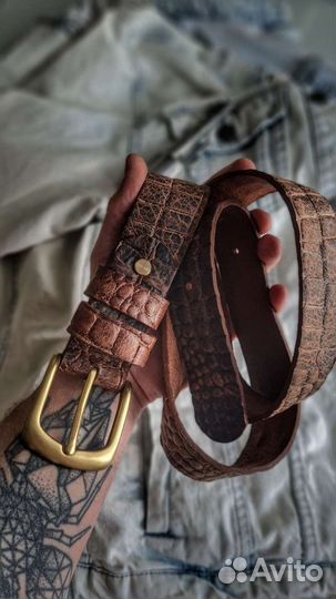 Ремень кожаный