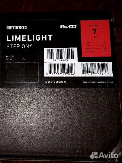 Ботинки для сноуборда Burton Limelight Step ON