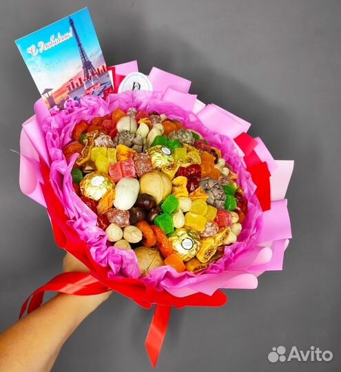 Букет из сухофруктов. Съедобный букет