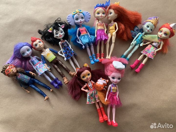 Куклы enchantimals с питомцами