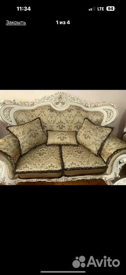 Диван и 2 кресла бу