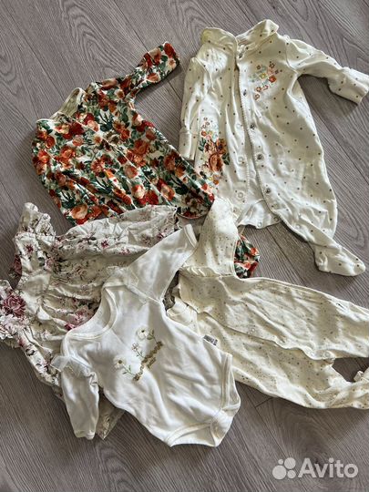 Вещи пакетом на девочку 68 74 80