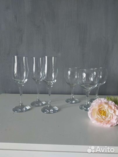 Бокалы для шампанского вина стаканы для виски