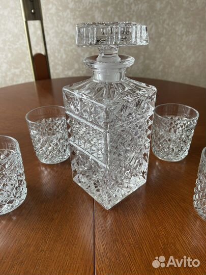 Штоф/графин хрусталь + стаканы