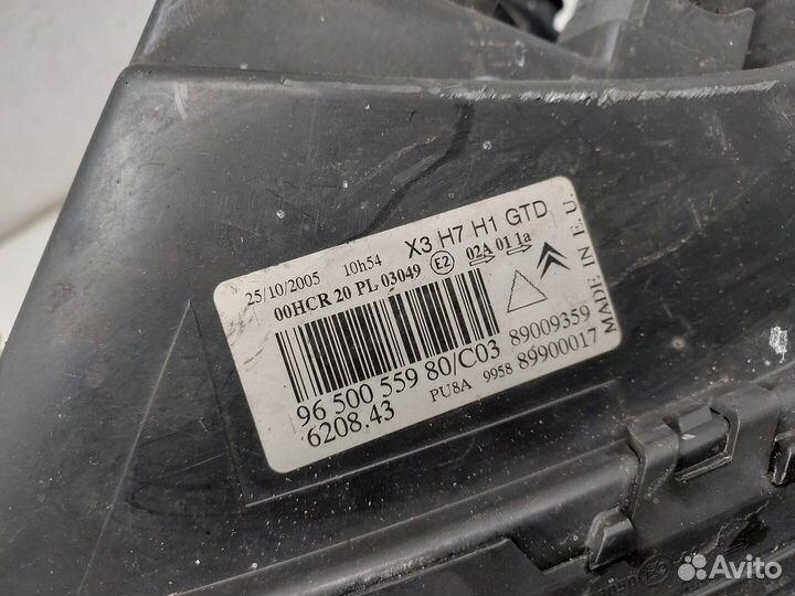 Фара (передняя) левая Citroen C5, 2005