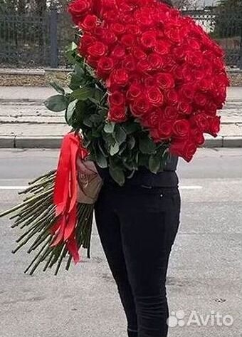 Высокие розы Доставка цветов