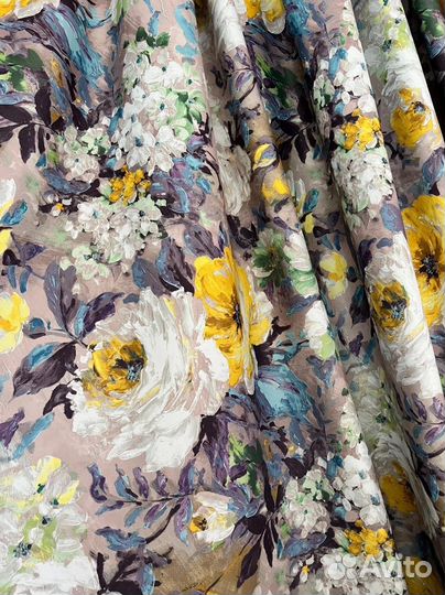 Красивые шторы 270/200 с цветами