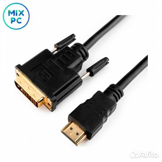 Кабель hdmi to DVI Cablexpert CC-hdmi-DVI-6 1.8m