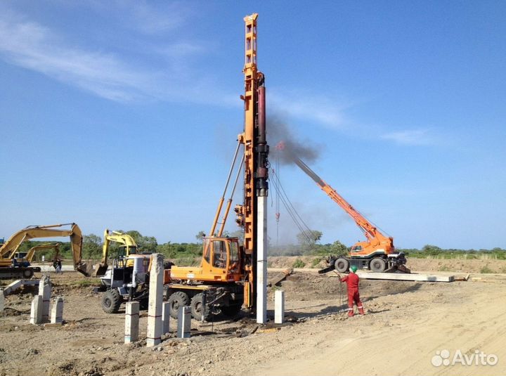 Сваи железобетонные под ключ установка