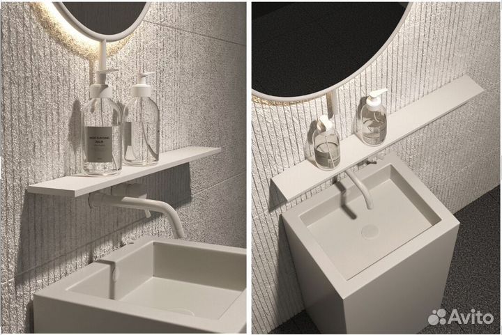 Полка из акрилового камня