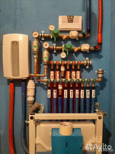 Теплый пол отопление водоснабжение сантехник