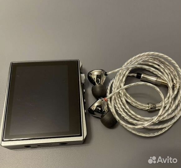 Плеер hidizs ар80 Рro с наушниками, кожаным чехлом