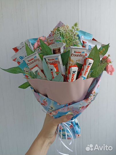 Букет из конфет, съедобный букет, сладкий