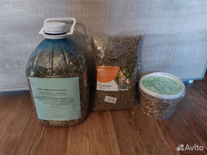 Корм для кроликов, грызунов