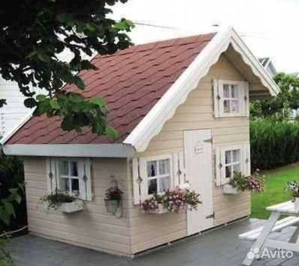 Детский домик для дачи (деревянный )