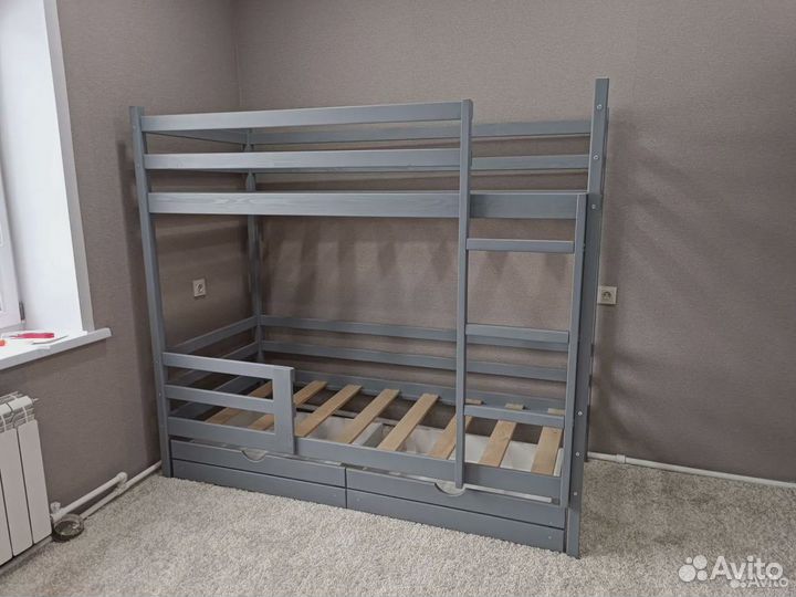 Кровать двухъярусная высокий борт. Aктyaльнaя цeнa