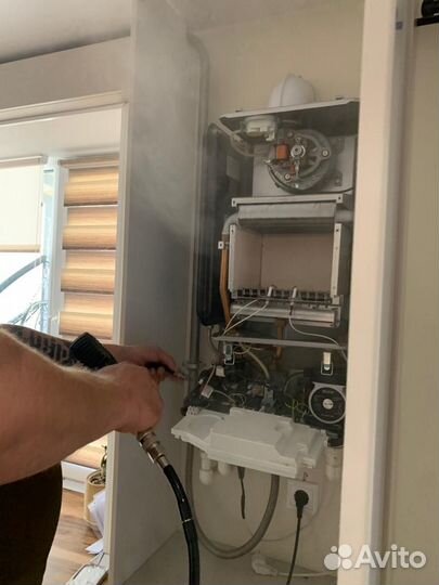 Срочный ремонт газовой,дизельного котла, промывка