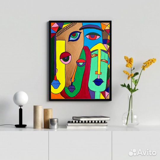 Картина акрилом на холсте