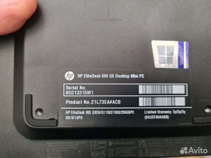 Hp elitedesk 800 g8 desktop mini миникомпьютер hp