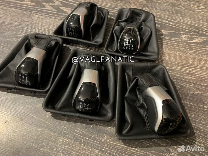 Ручка оригинал VW 2021 6ст. Кожа алюминий