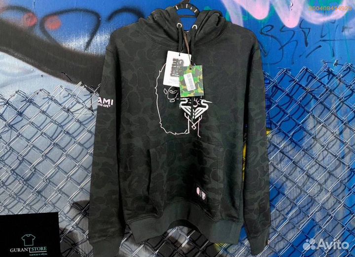 Худи Bape x Inter Miami: стиль унисекс в оверсайз