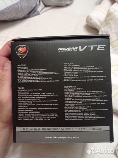 Блок питания 600w cougar