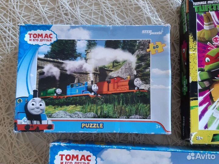 Пазлы Томас и друзья+машина+боулинг