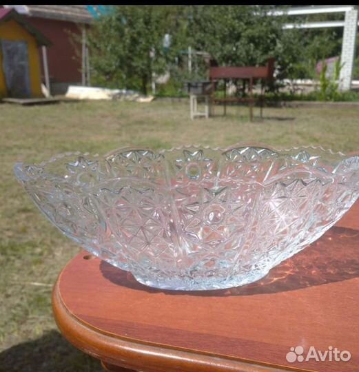 Хрустальная ваза новая