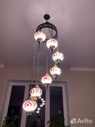 Турецкая марокканская мозаичная люстра