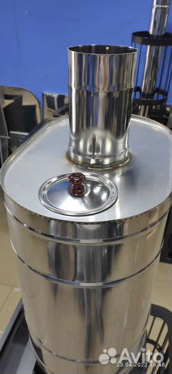 Печь для бани Варвара каменка мини пс + Бак 55 л