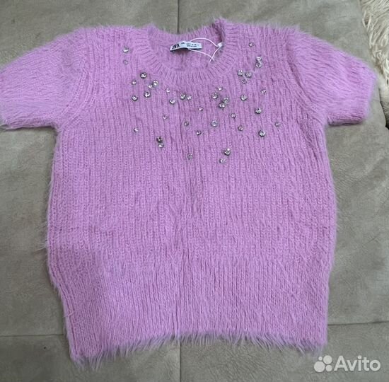 Пушистый топ zara