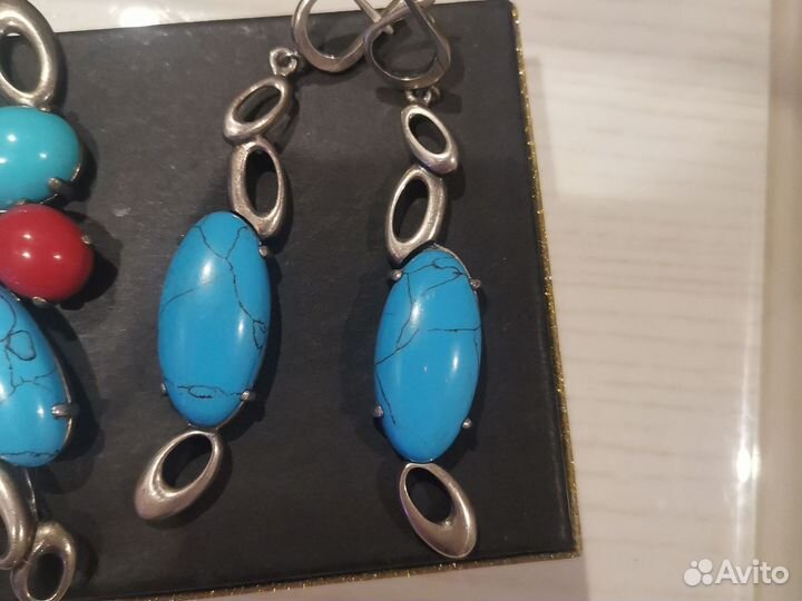 Серьги и подвеска