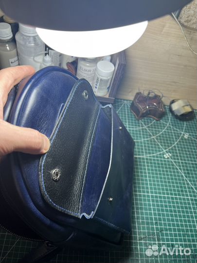 Рюкзак женский кожаный ручная работа