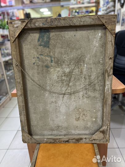 Картина на холсте (масло ) Сталин, Ленин