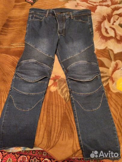 Мото джинсы мужские