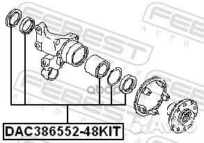 Подшипник ступицы задний subaru forester 97-07