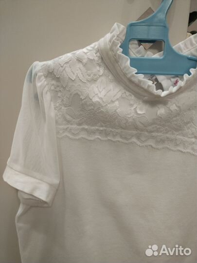 Блузка школьная для девочки 140